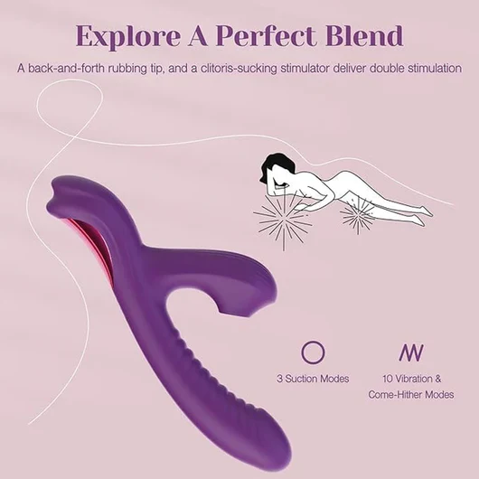 Rabbit Vibrator with Suction & Vibration