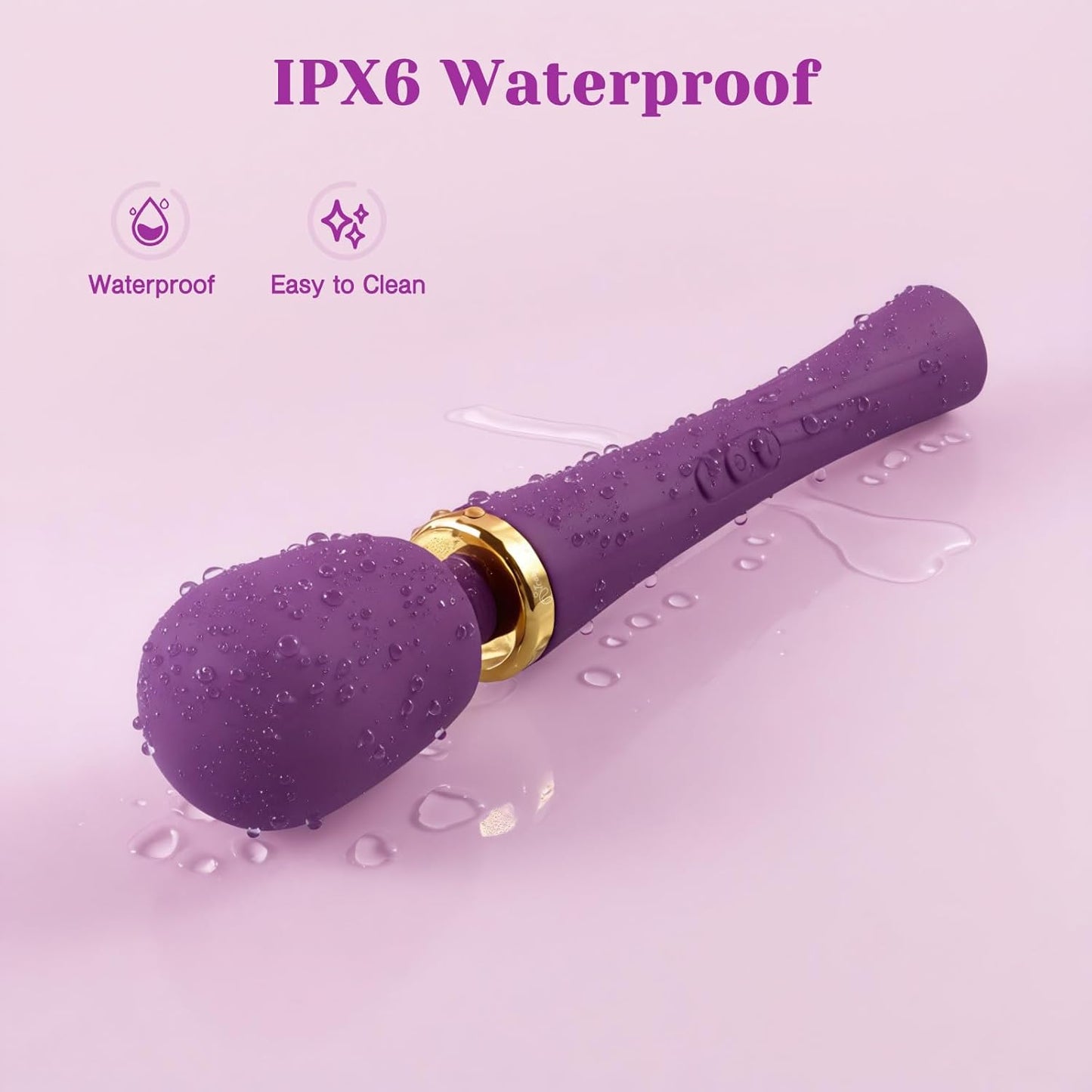 Couples Cordless Wand Intimate Massager